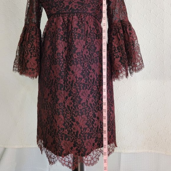 VINTAGE S. HOWARD HIRSH LACE DRESS - Picture 7 of 12